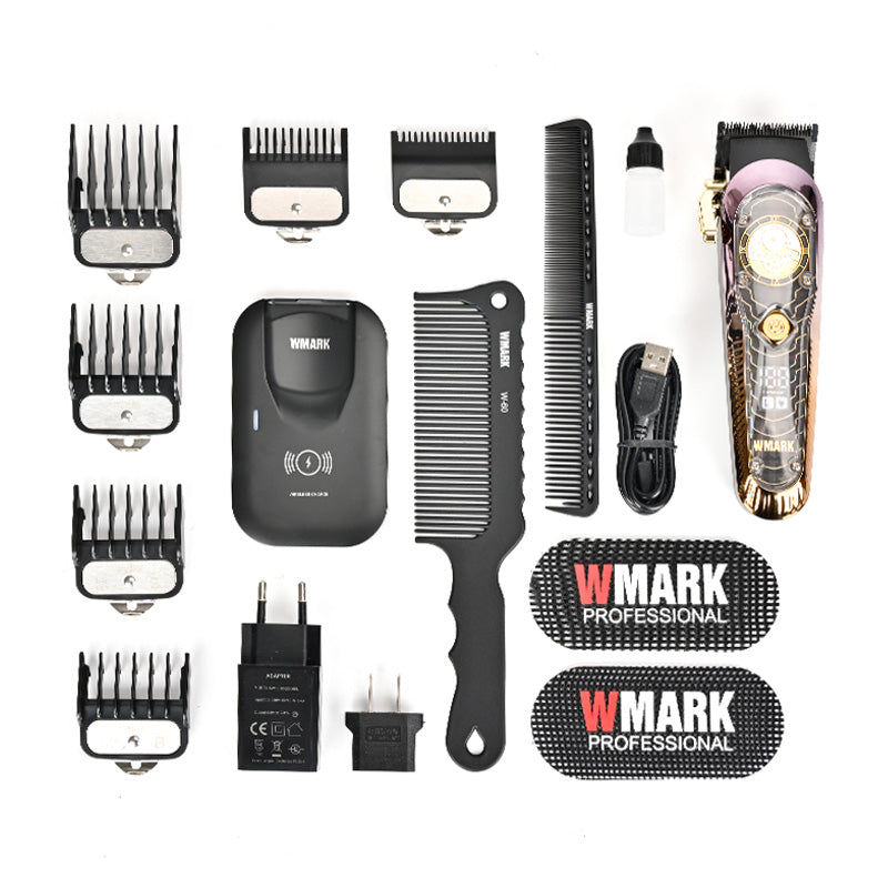 WMARK NG-135 Hair Clipper – Cordless, Turbo Power & Wireless Charging