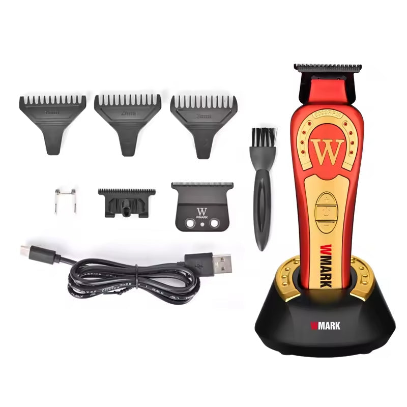 WMARK NG-8230 Professional Hair Clipper | Oil Head Engraving, High-Speed & Rechargeable