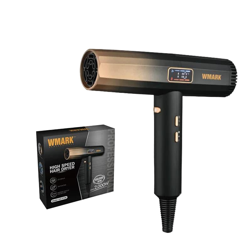 Wmark NG-9106 Hair Dryer – Powerful Fast Drying Lightweight Professional Blow