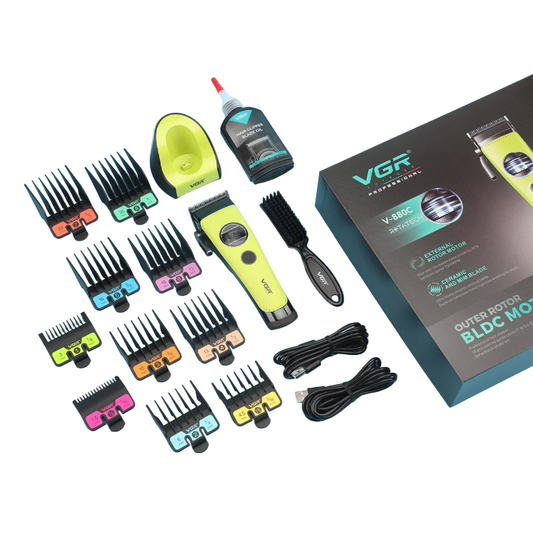 VGR V-880C Hair Clipper | High-Speed Cordless Design – Precision Stainless Steel Blades