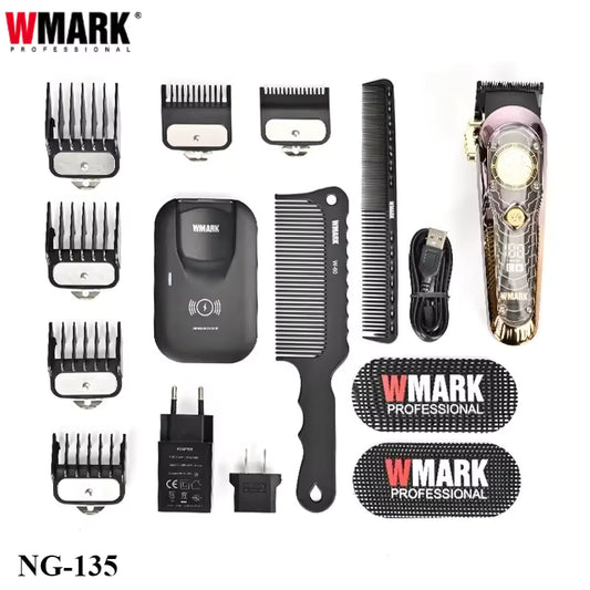 WMARK NG-135 Hair Clipper – Cordless, Turbo Power  & Wireless Charging