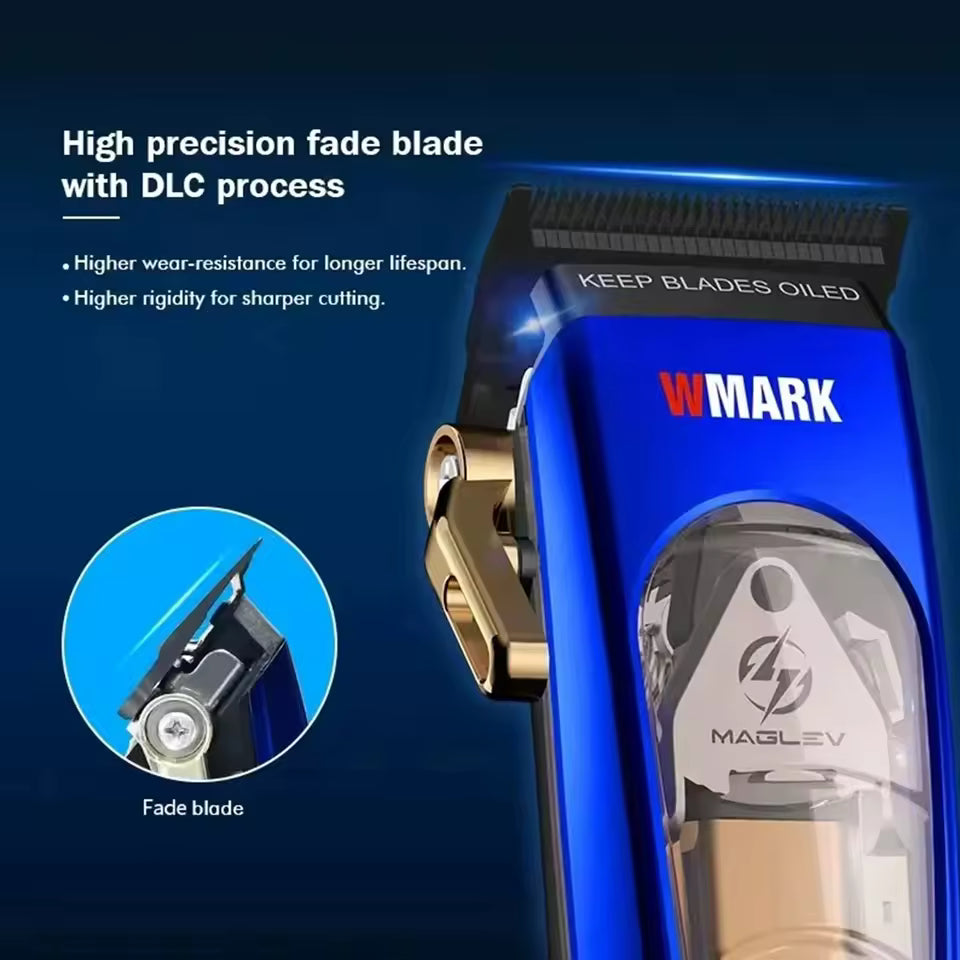WMARK NG 9004 Professional Cordless Clipper, High Speed Motor,Ultra-Sharp Blades