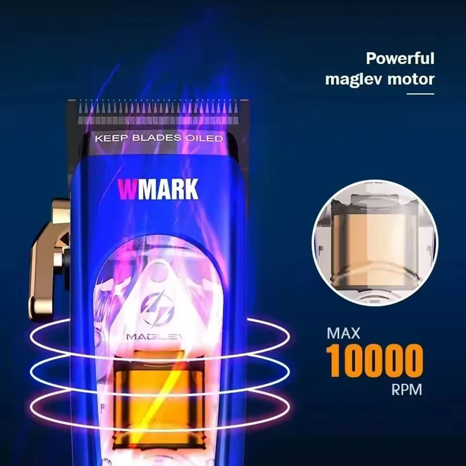 WMARK NG 9004 Professional Cordless Clipper, High Speed Motor,Ultra-Sharp Blades