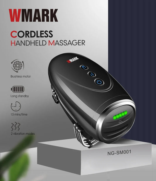 WMARK NG-SM001 – Pro Handheld Massager 🔋 Cordless | Pain Relief | Quiet Power