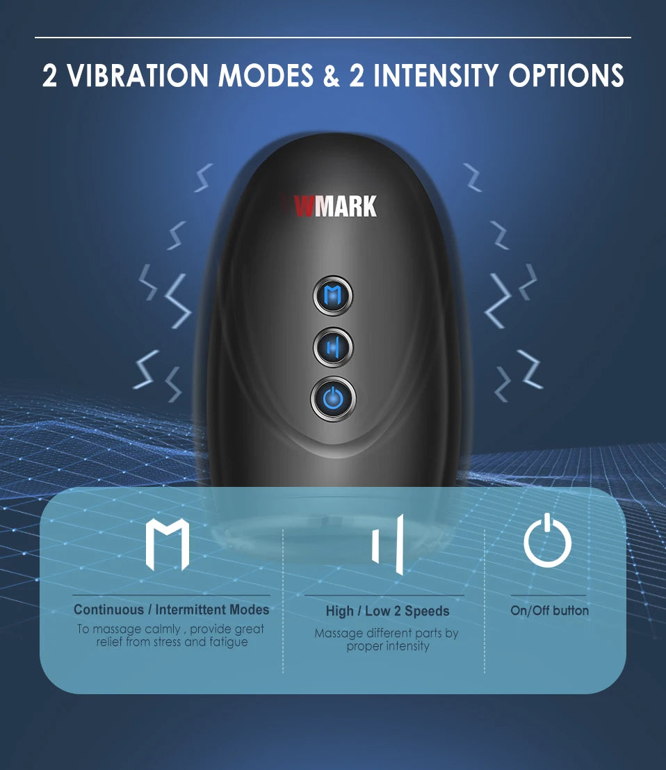 WMARK NG-SM001 – Pro Handheld Massager 🔋 Cordless | Pain Relief | Quiet Power
