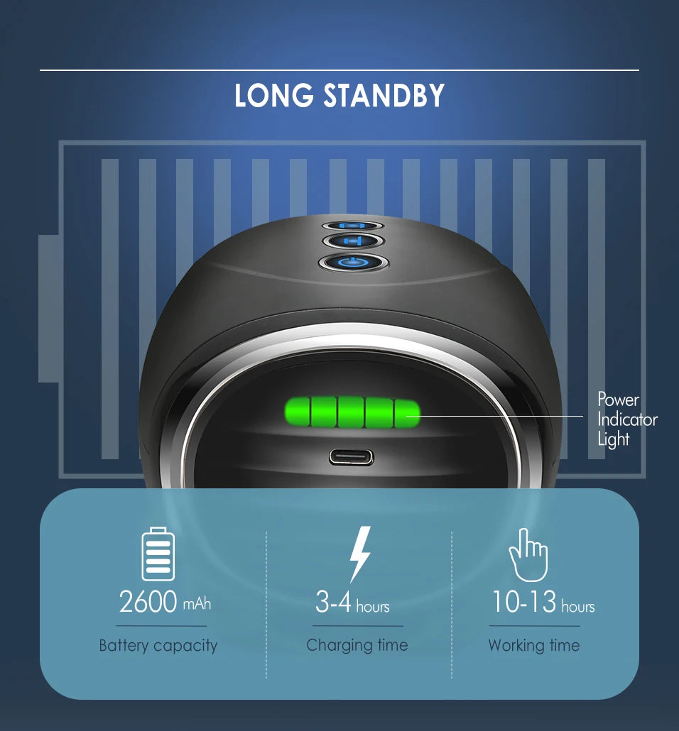 WMARK NG-SM001 – Pro Handheld Massager 🔋 Cordless | Pain Relief | Quiet Power