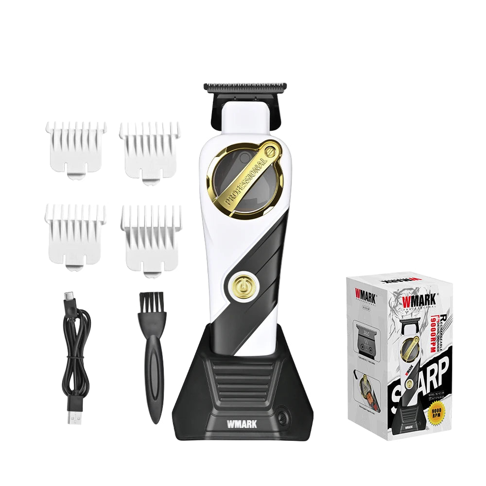 WMARK NG-9213W Trimmer 9000RPM DLC Blade High-Speed Hair Trimmer