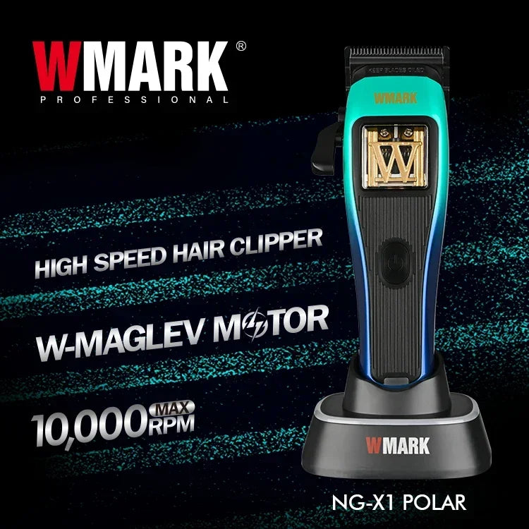 2025 WMARK NG-X1 POLAR High-Speed Trimmer w/ DLC Blade & Magnetic Motor