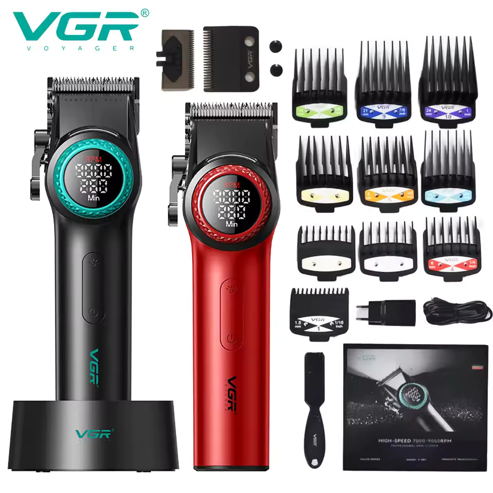 VGR 001 Pro Hair Clippers ✂️ Cordless for Men – Barber Tool, Rechargeable