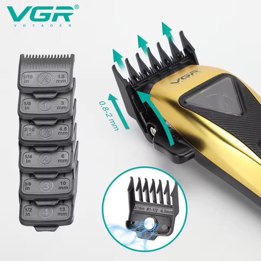VGR 015 Pro Cordless Clipper ✂️ DLC Blade | 9000RPM + Travel Kit 💼