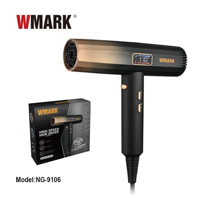 Wmark NG-9106 Hair Dryer – Powerful Fast Drying Lightweight Professional Blow