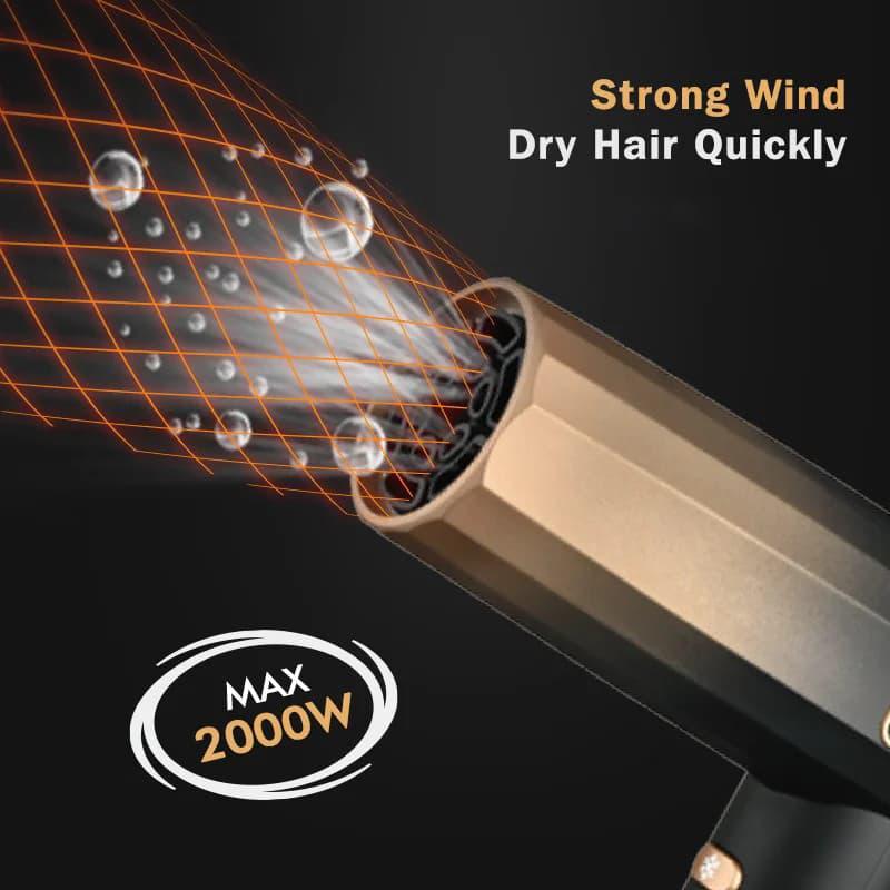 Wmark NG-9106 Hair Dryer – Powerful Fast Drying Lightweight Professional Blow