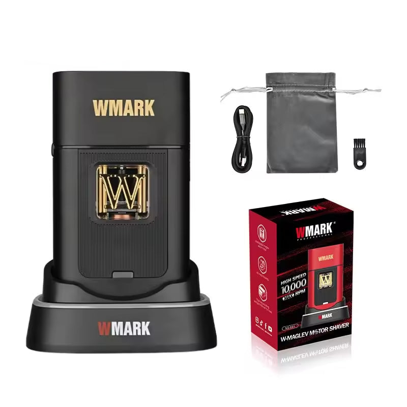 WMARK NG-XS1 Vector Shaver ⚡ | Stainless Steel Body & Etched Titanium Mesh – High-Speed Electric Shaver