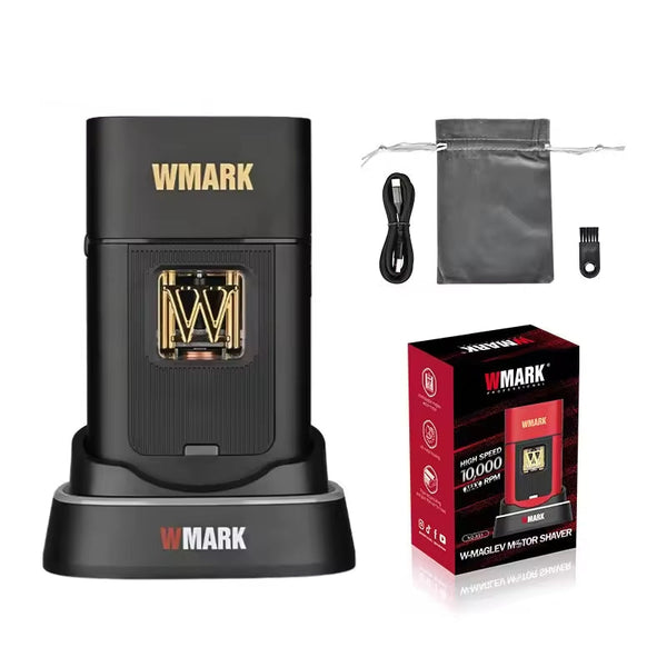 WMARK NG-XS1 Vector Shaver | Stainless Steel Body & Etched Titanium Mesh – High-Speed Electric Shaver