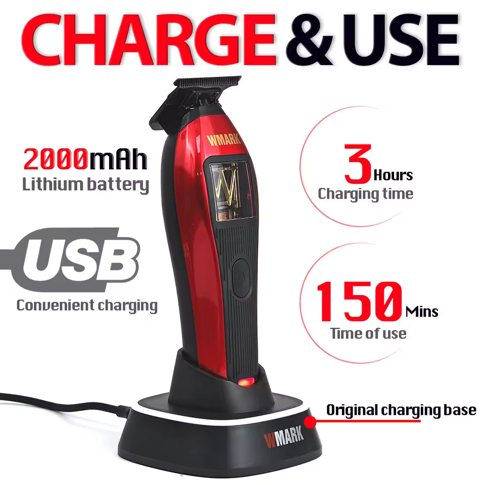 Cordless WMARK NG-XT1 Trimmer with Precision Magnetic Motor