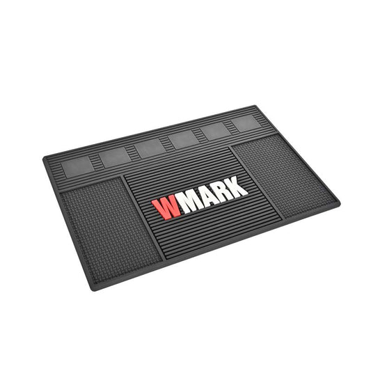 WMARK W-41 Barber Mat | Magnetic Tool Organizer – Holds 6 Clippers (19.5" x 12.4")