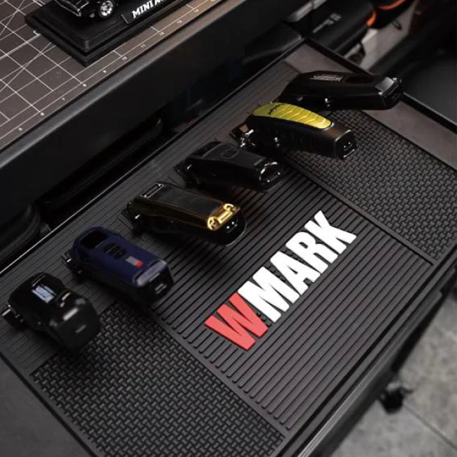 WMARK W-41 Barber Mat – Magnetic Tool Organizer 🧲 Holds 6 Clippers! (19.5" x 12.4")