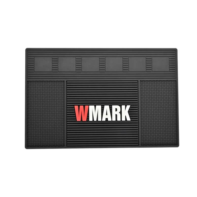 WMARK W-41 Barber Mat – Magnetic Tool Organizer 🧲 Holds 6 Clippers! (19.5" x 12.4")